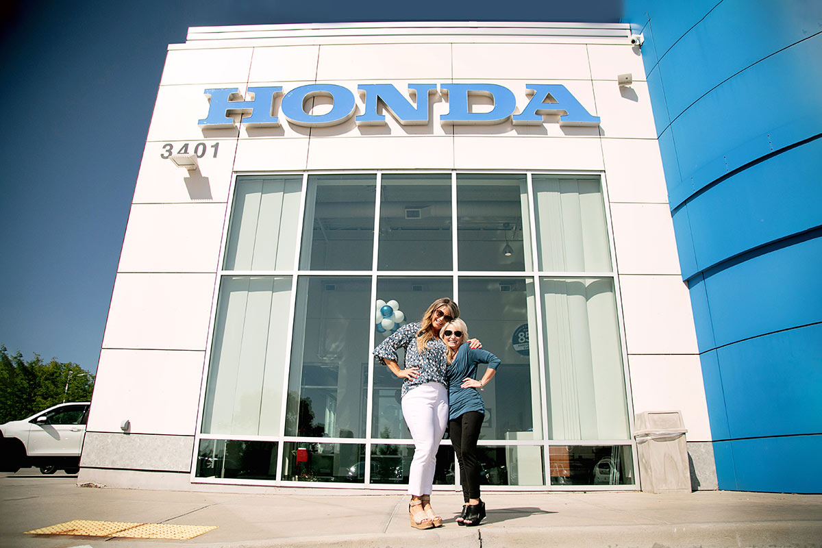 Team photo in front of the Honda dealership, Markley Motors, in Fort Collins Colorado take by Photography by Desirée